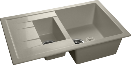 Кухонная мойка GranFest Quadro 775L, Q-775KL топаз